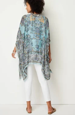Airy Paisley Ruana