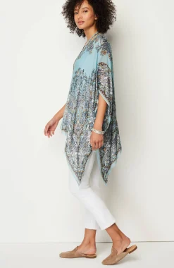 Airy Paisley Ruana