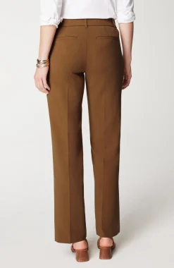 Angled-Pockets Straight-Leg Pants