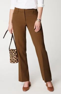 Angled-Pockets Straight-Leg Pants