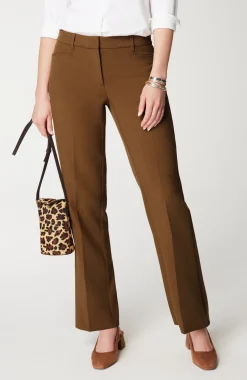 Angled-Pockets Straight-Leg Pants
