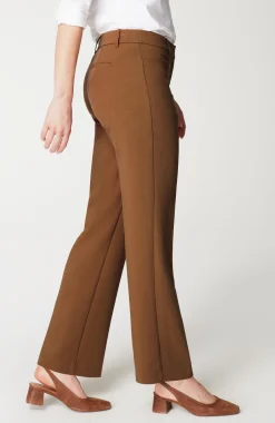 Angled-Pockets Straight-Leg Pants