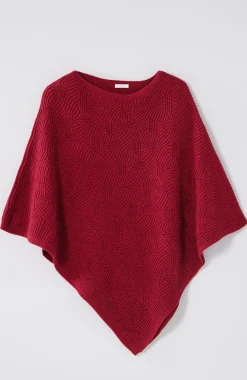 Asymmetric Knit Poncho