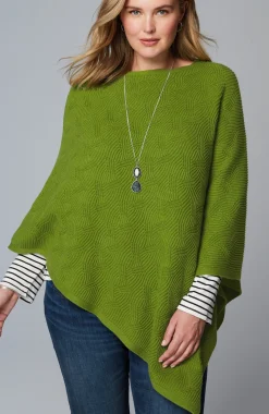 Asymmetric Knit Poncho