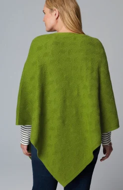 Asymmetric Knit Poncho