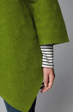 Asymmetric Knit Poncho