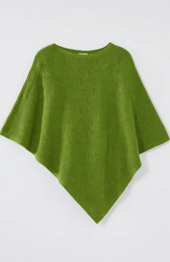 Asymmetric Knit Poncho