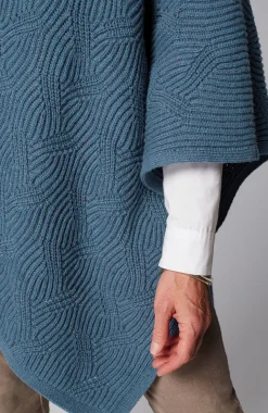 Asymmetric Knit Poncho
