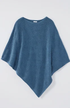 Asymmetric Knit Poncho