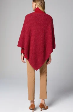 Asymmetric Knit Poncho