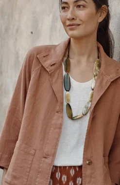 Blissful Rays Horn Statement Necklace