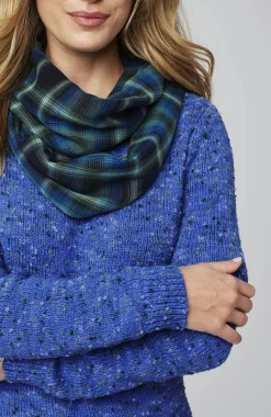 Buttoned-Shoulder Pullover Sweater