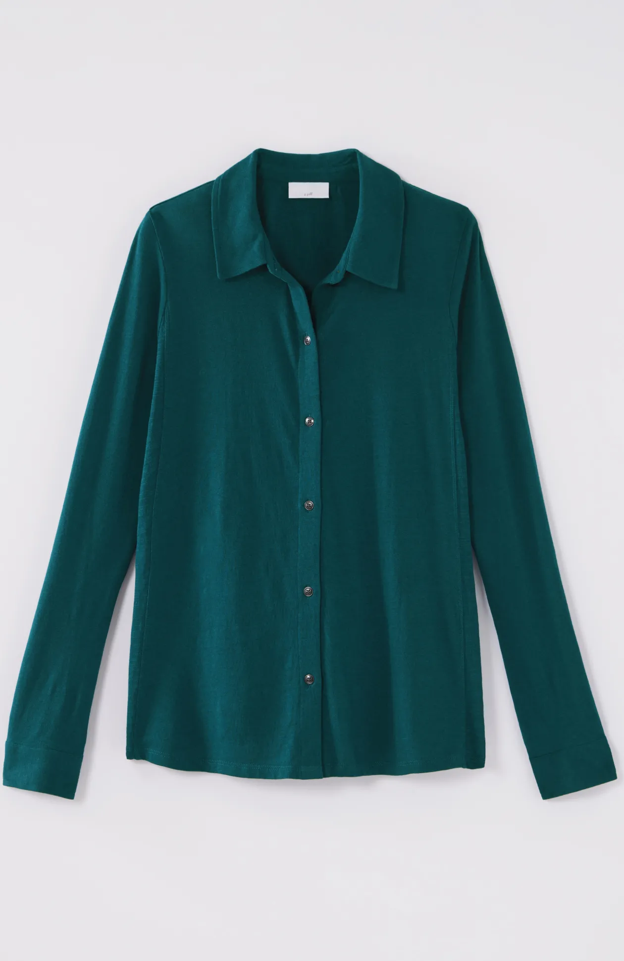 Button-Front Knit Shirt