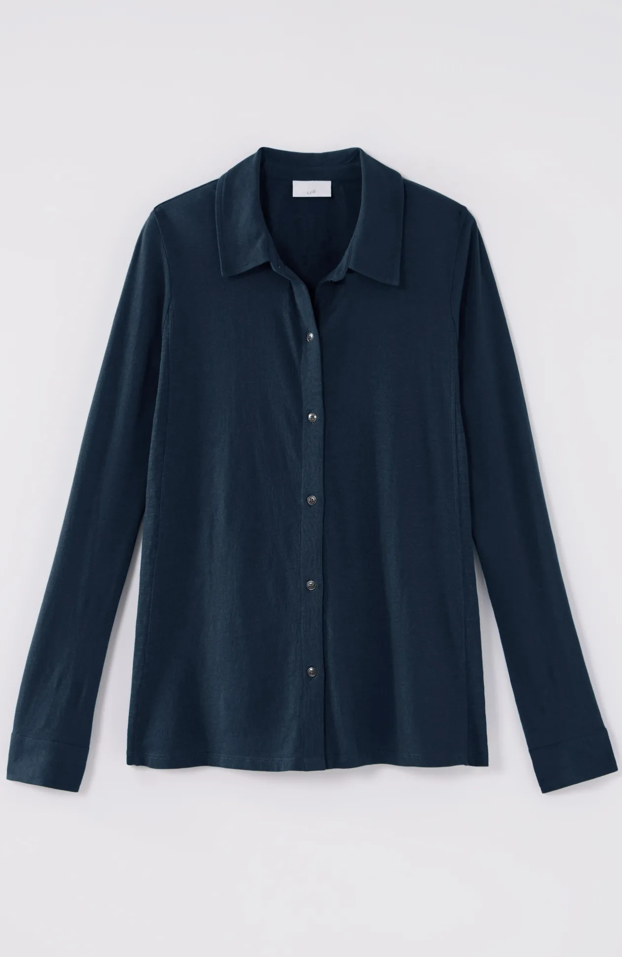 Button-Front Knit Shirt