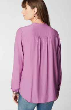 Button-Front Top