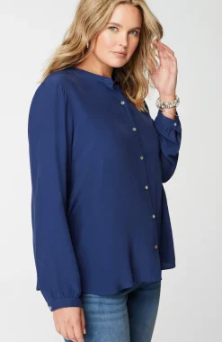 Button-Front Top