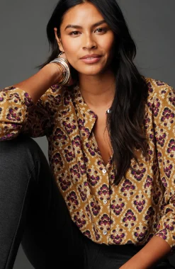 Button-Front Top