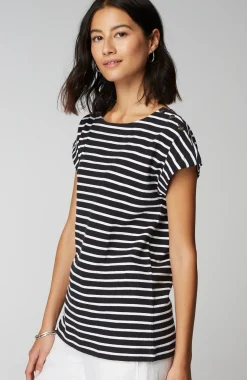 Button-Shoulder Top