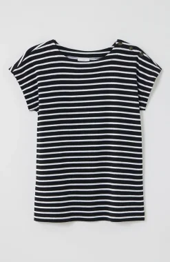 Button-Shoulder Top