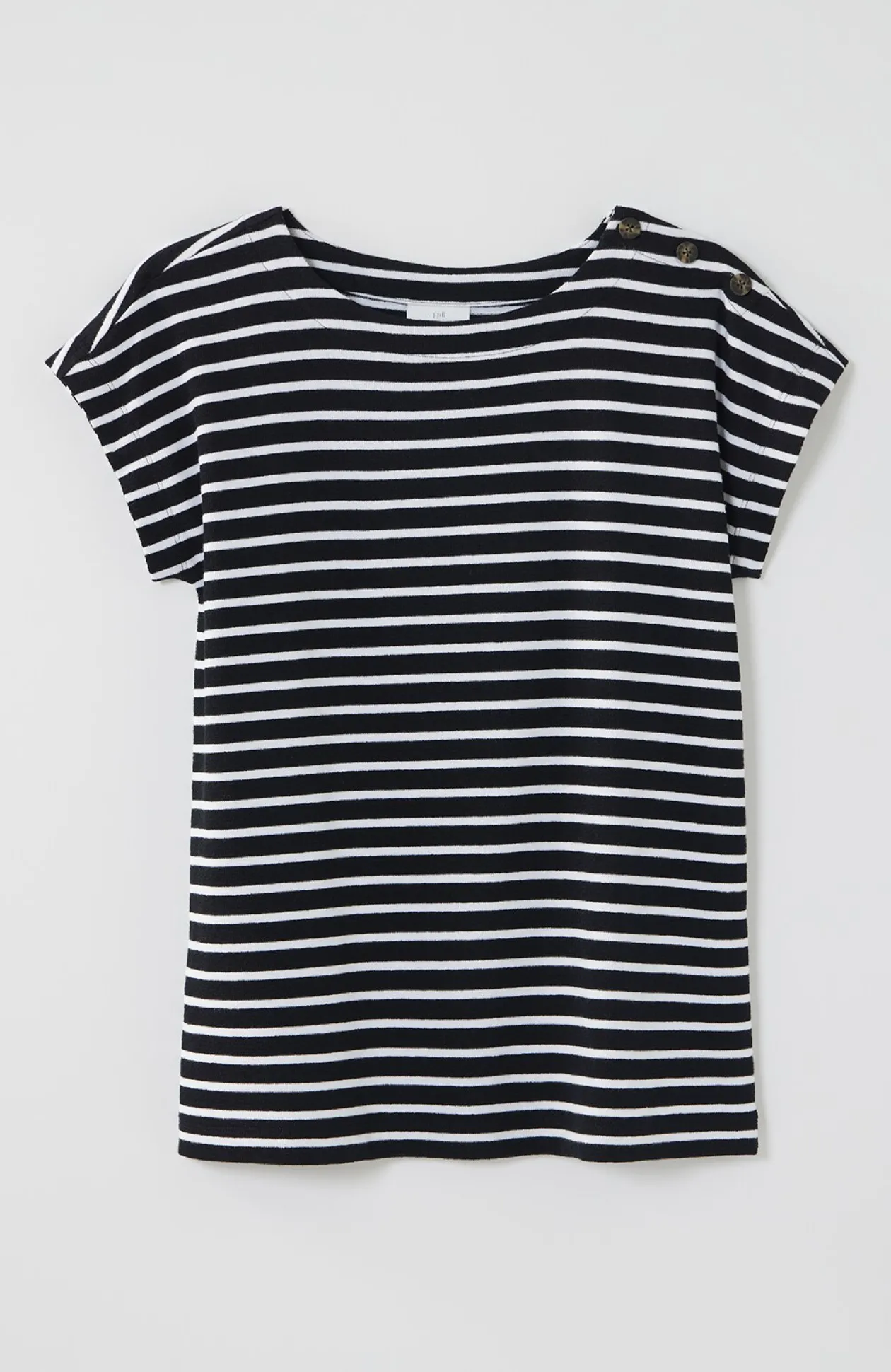 Button-Shoulder Top