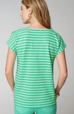 Button-Shoulder Top