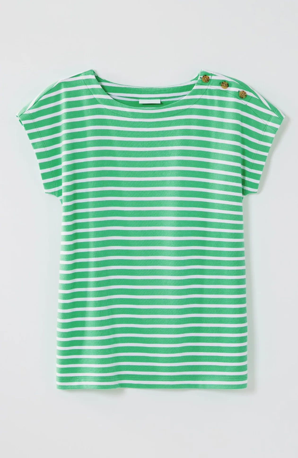 Button-Shoulder Top