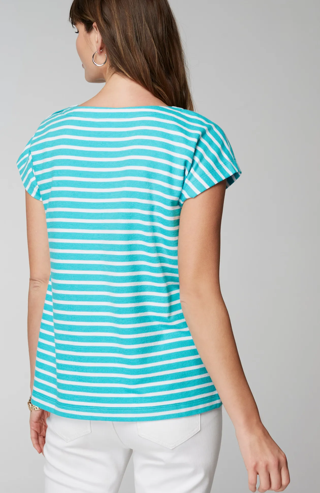 Button-Shoulder Top