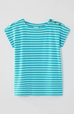Button-Shoulder Top