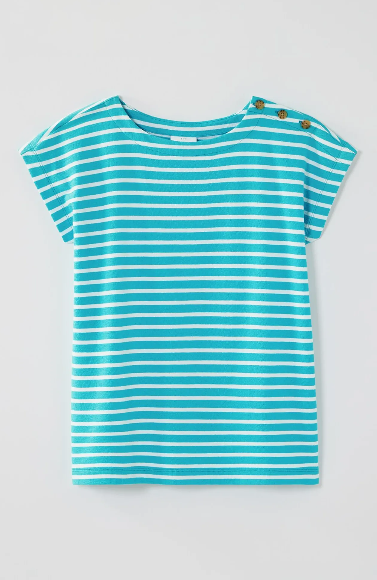 Button-Shoulder Top