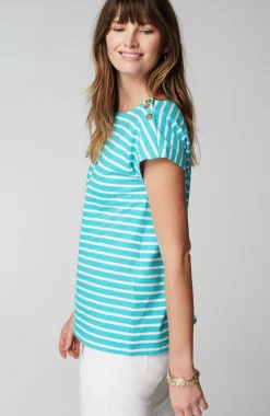 Button-Shoulder Top