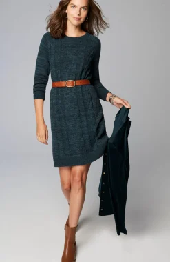 Cabled Sweater Dress