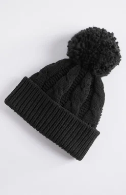 Cable-Knit Chenille Hat