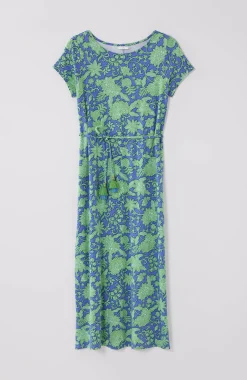 Cap-Sleeve Maxi Dress