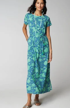 Cap-Sleeve Maxi Dress