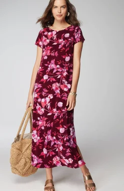 Cap-Sleeve Maxi Dress