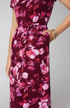 Cap-Sleeve Maxi Dress