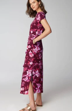 Cap-Sleeve Maxi Dress