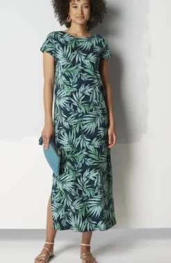 Cap-Sleeve Maxi Dress