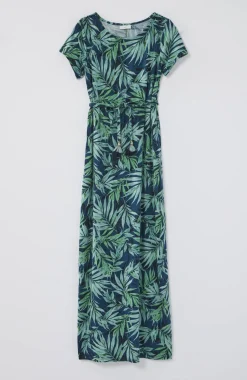 Cap-Sleeve Maxi Dress