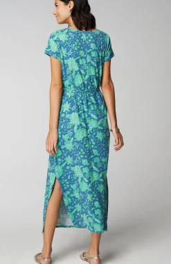 Cap-Sleeve Maxi Dress