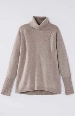 Cashmere Cowl-Neck Sweater