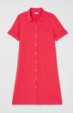 Classic Cotton-Slub Shirtdress