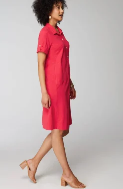 Classic Cotton-Slub Shirtdress