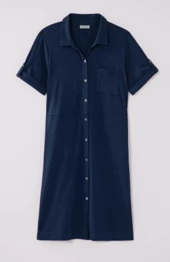 Classic Cotton-Slub Shirtdress
