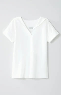 Collared Short-Sleeve Sweatshirt