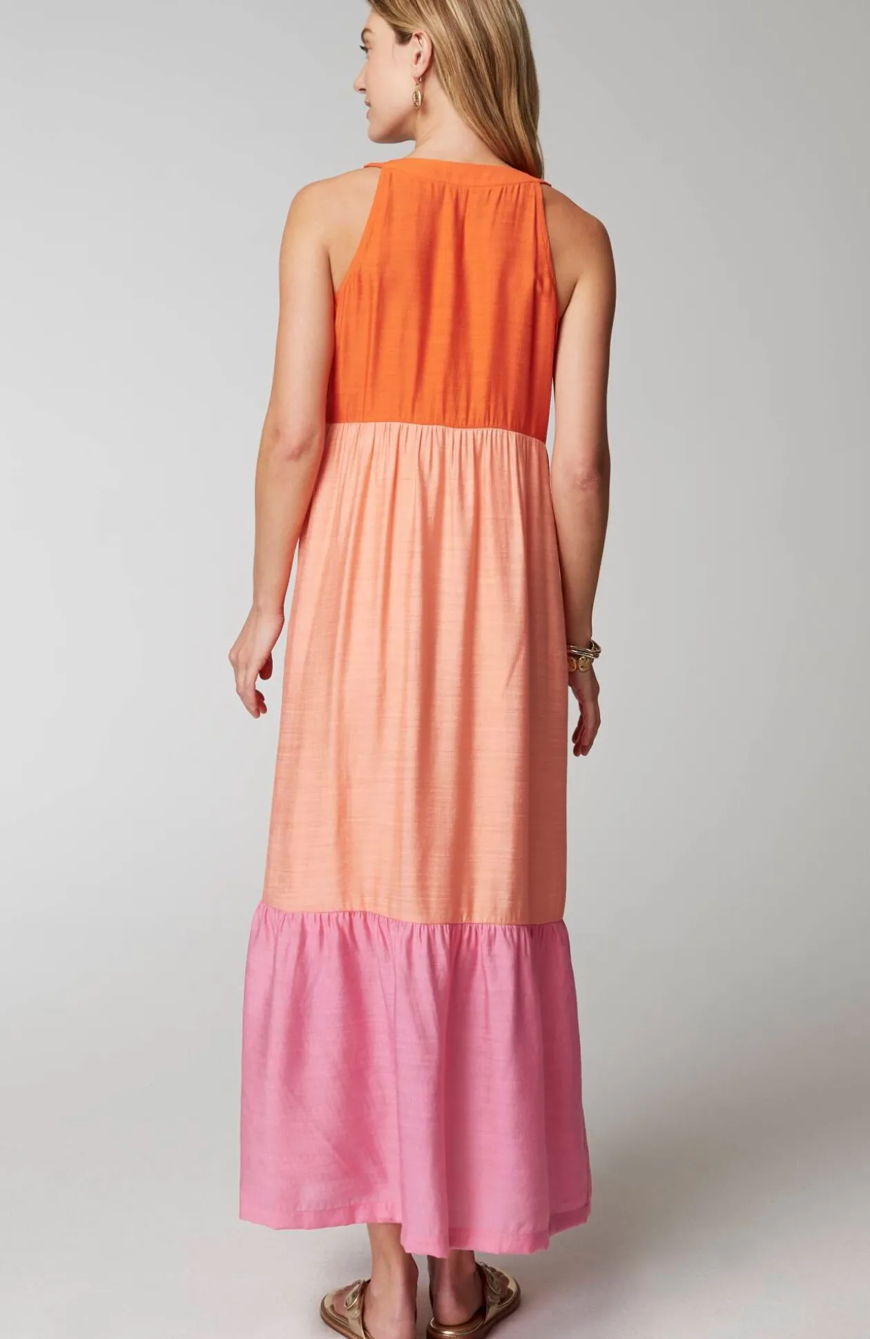 Color-Block Maxi Dress