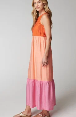 Color-Block Maxi Dress