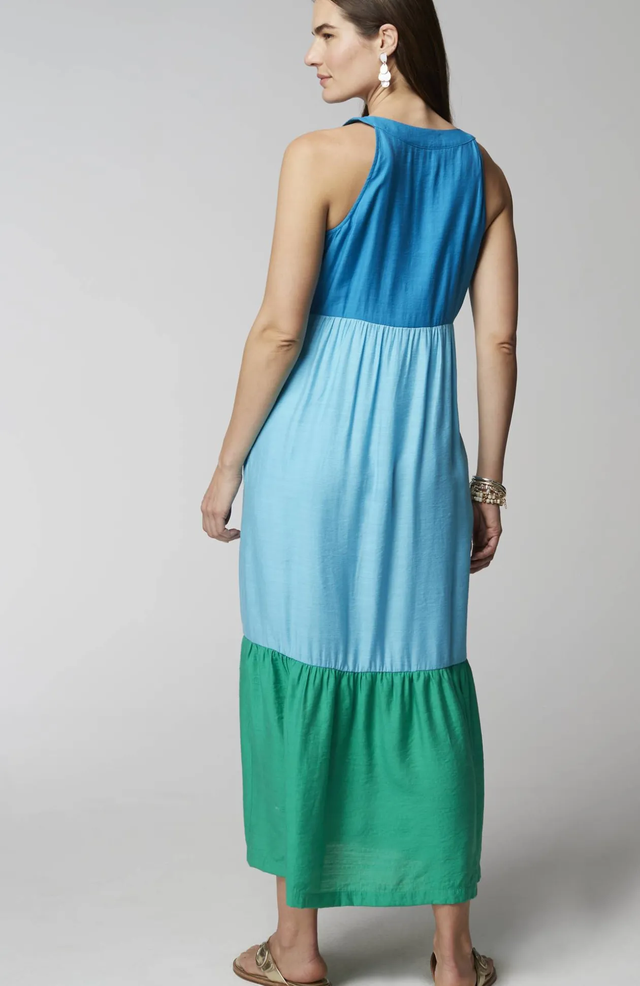 Color-Block Maxi Dress