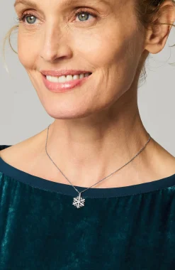 Compassion Fund Sterling Silver Snowflake Necklace