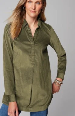 Corduroy A-Line Tunic